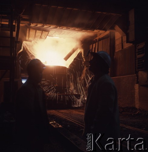 1974, Kraków, Nowa Huta, Polska.
Huta im. Lenina. 
Fot. Romuald Broniarek, zbiory Ośrodka KARTA