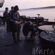 1974, Budziejowice, Czechosłowacja.
Gospodarstwo rybne.
Fot. Romuald Broniarek, zbiory Ośrodka KARTA