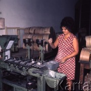 1974, Budziejowice, Czechosłowacja.
Zakłady Koh-I-Noor Hardtmuth produkujące artykuły piśmienne.
Fot. Romuald Broniarek, zbiory ośrodka KARTA