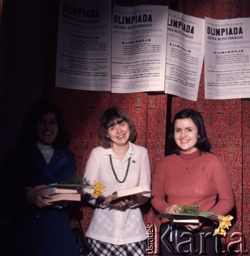 1975, Warszawa, Polska.
Eliminacje Stołeczne VI Olimpiady Języka Rosyjskiego.
Fot. Romuald Broniarek, zbiory Ośrodka KARTA