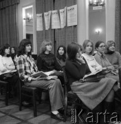 1975, Warszawa, Polska.
Eliminacje Stołeczne VI Olimpiady Języka Rosyjskiego.
Fot. Romuald Broniarek, zbiory Ośrodka KARTA
