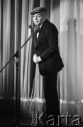 1975, brak miejsca.
Arkady Rajkin - satyryk radziecki.
Fot. Romuald Broniarek, zbiory Ośrodka KARTA