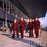 1975, Warszawa, Polska.
Pracownice Polskich Kolei Państwowych na Dworcu Centralnym.
Fot. Romuald Broniarek, zbiory Ośrodka KARTA