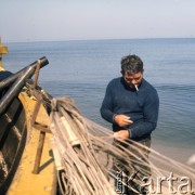 1975, Sztutowo, Polska.
Rybak.
Fot. Romuald Broniarek, zbiory Ośrodka KARTA