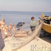 1975, Sztutowo, Polska.
Rybak.
Fot. Romuald Broniarek, zbiory Ośrodka KARTA