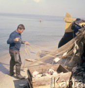 1975, Sztutowo, Polska.
Rybak.
Fot. Romuald Broniarek, zbiory Ośrodka KARTA