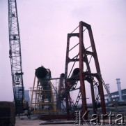 1975, Dąbrowa Górnicza, Polska.
Budowa Huty Katowice.
Fot. Romuald Broniarek, zbiory Ośrodka KARTA
