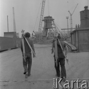 1975, Dąbrowa Górnicza, Polska.
Budowa Huty Katowice.
Fot. Romuald Broniarek, zbiory Ośrodka KARTA
