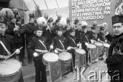 6.04.1977, Katowice, Polska.
Dni Radzieckiej Nauki i Techniki. Orkiestra górnicza.
Fot. Romuald Broniarek, zbiory Ośrodka KARTA