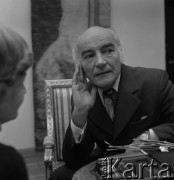 Listopad 1977, Polska.
Aktor Ignacy Machowski.
Fot. Romuald Broniarek, zbiory Ośrodka KARTA