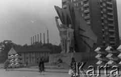 1978, Dąbrowa Górnicza, Polska.
Pomnik Bohaterom Czerwonych Sztandarów.
Fot. Romuald Broniarek, zbiory Ośrodka KARTA