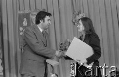 1979, Warszawa, Polska.
Urczystość wręczenia Złotych Ekranów - nagród tygodnika 
