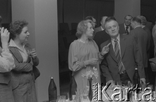 1979, Warszawa, Polska.
Urczystość wręczenia Złotych Ekranów - nagród tygodnika 