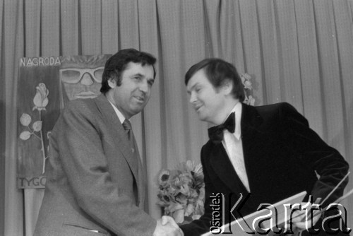 1979, Warszawa, Polska.
Urczystość wręczenia Złotych Ekranów - nagród tygodnika 