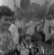 1979, Łowicz, Polska.
Procesja.
Fot. Romuald Broniarek, zbiory Ośrodka KARTA