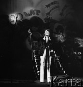 1979, Polska.
Piosenkarka Irena Jarocka.
Fot. Romuald Broniarek, zbiory Ośrodka KARTA