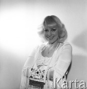 1979, Polska.
Piosenkarka Urszula Sipińska.
Fot. Romuald Broniarek, zbiory Ośrodka KARTA