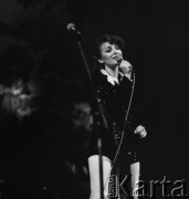 1979, Polska.
Piosenkarka Irena Jarocka.
Fot. Romuald Broniarek, zbiory Ośrodka KARTA