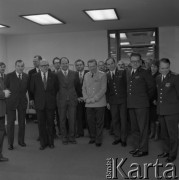 1981, Warszawa, Polska.
Delegacja z Moskwy w Domu Przyjaźni Towarzystwa Przyjaźni Polsko-Radzieckiej przy ulicy Marszałkowskiej 115.
Fot. Romuald Broniarek, zbiory Ośrodka KARTA

