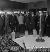 1981, Warszawa, Polska.
Delegacja z Moskwy w Domu Przyjaźni Towarzystwa Przyjaźni Polsko-Radzieckiej przy ulicy Marszałkowskiej 115.
Fot. Romuald Broniarek, zbiory Ośrodka KARTA

