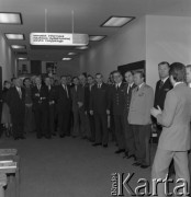 1981, Warszawa, Polska.
Delegacja z Moskwy w Domu Przyjaźni Towarzystwa Przyjaźni Polsko-Radzieckiej przy ulicy Marszałkowskiej 115.
Fot. Romuald Broniarek, zbiory Ośrodka KARTA

