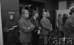 1981, Warszawa, Polska.
Rozdanie nagród teatralnych tygodnika 