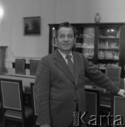 1982, Warszawa, Polska.
Józef Tejchma - minister kultury i sztuki.
Fot. Romuald Broniarek, zbiory Ośrodka KARTA