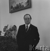 1983, Warszawa, Polska.
Ambasador ZSRR w Polsce Alaksandr Aksionau.
Fot. Romuald Broniarek, zbiory Ośrodka KARTA