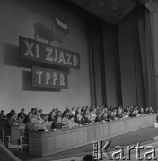 1983, Warszawa, Polska.
XI Zjazd Towarzystwa Przyjaźni Polsko-Radzieckiej w Sali Kongresowej.
Fot. Romuald Broniarek, zbiory ośrodka KARTA