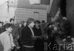 1984, Pleszew, Polska.
Uroczystość z okazji 39. rocznicy wkroczenia Armii Czerwonej do miasta.
Fot. Romuald Broniarek, zbiory Ośrodka KARTA