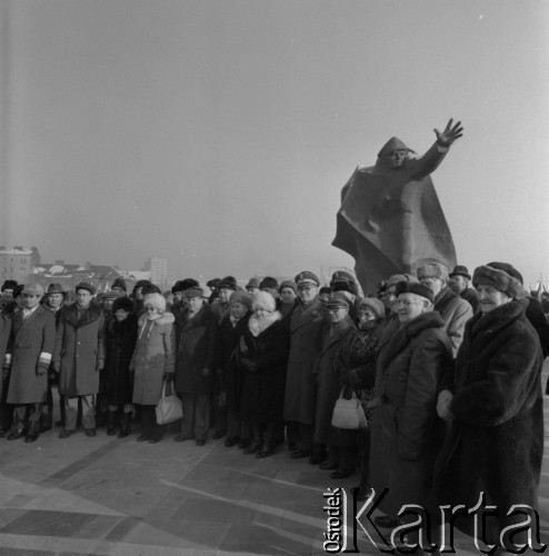 17.01.1985, Warszawa, Polska.
Odsłonięcie Pomnika Kościuszkowców.
Fot. Romuald Broniarek, zbiory Ośrodka KARTA