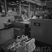 1986, Warszawa, Polska.
RSW Prasa-Książka-Ruch. Drukarnia na ulicy Okopowej.
Fot. Romuald Broniarek, zbiory Ośrodka KARTA