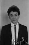 1986, Warszawa, Polska.
Uczeń Szkoły Średniej przy Ambasadzie ZSRR przy ulicy Kieleckiej.
Fot. Romuald Broniarek, zbiory Ośrodka KARTA