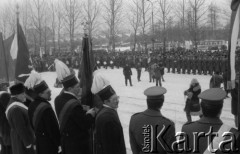 1987, Kraków, Polska.
Odsłonięcie pomnika marszałka Iwana Koniewa autorstwa Antoniego Hajdeckiego.
Fot. Romuald Broniarek, zbiory Ośrodka KARTA