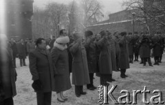1987, Kraków, Polska.
Odsłonięcie pomnika marszałka Iwana Koniewa autorstwa Antoniego Hajdeckiego.
Fot. Romuald Broniarek, zbiory Ośrodka KARTA