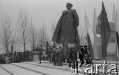 1987, Kraków, Polska.
Odsłonięcie pomnika marszałka Iwana Koniewa autorstwa Antoniego Hajdeckiego.
Fot. Romuald Broniarek, zbiory Ośrodka KARTA