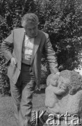 1987, warszawa, Polska.
Czingiz Ajtmatow - rosyjski i kirgiski pisarz.
Fot. Romuald Broniarek, zbiory Ośrodka KARTA