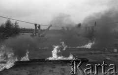 1987, Żagań, Polska.
Poligon wojskowy.
Fot. Romuald Broniarek, zbiory Ośrodka KARTA