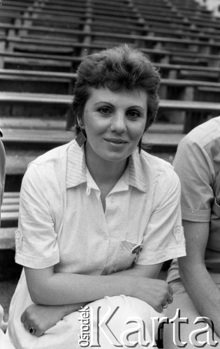 Czerwiec 1985, Zielona Góra, Polska.
Uczestniczka XXI Festiwalu Piosenki Radzieckiej. 
Fot. Romuald Broniarek, zbiory Ośrodka KARTA