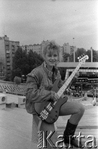 1987, Zielona Góra, Polska.
Uczestniczka XXIII Festiwalu Piosenki Radzieckiej. 
Fot. Romuald Broniarek, zbiory Ośrodka KARTA