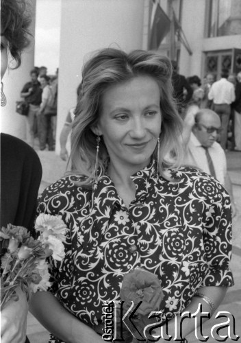 1988, Witebsk, Białoruska Socjalistyczna Republika Radziecka.
Uczestniczka I Wszechzwiązkowego Festiwalu Polskiej Piosenki. 
Fot. Romuald Broniarek, zbiory Ośrodka KARTA