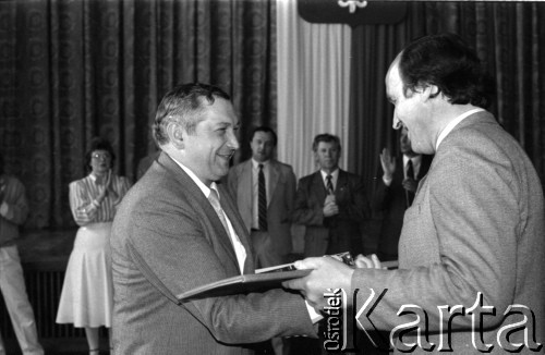 1989, Zielona Góra, Polska.
XXV Festiwal Piosenki Radzieckiej. 
Fot. Romuald Broniarek, zbiory Ośrodka KARTA