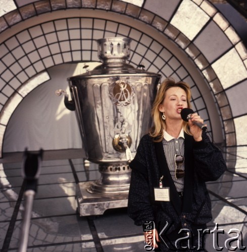 1989, Zielona Góra, Polska.
Uczestnicy XXV Festiwalu Piosenki Radzieckiej. 
Fot. Romuald Broniarek, zbiory Ośrodka KARTA