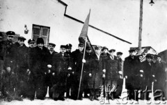 1947, Radomsko, Polska.
Funkcjonariusze MO i ORMO. Fotografia z tablicy ściennej w budynku Urzędu Bezpieczeństwa w Radomsku.
Fot. NN, zbiory Ośrodka KARTA, udostępnił Ryszard Pełka
