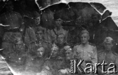 1945, Barmino, ZSRR.
Akowcy z Wileńszczyzny, wcieleni do Armii Czerwonej (361 zapasowy pułk piechoty, 4 batalion, 4 kompania, pluton 