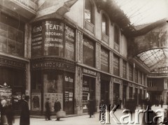 1900-1914, Lwów, Austro-Węgry.
 Kinematograf w pasażu Mikolascha. Fragment reklamy: 