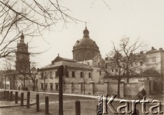 1900-1914 (?), Lwów, Austro-Węgry.
 Fragment miasta, ulica Podwalna.
 Fot. NN, zbiory Ośrodka KARTA, udostępnił Jurij Karpenczuk
   
