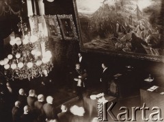 1900-1914, Lwów, Austro-Węgry.
 Nadanie honorowego obywatelstwa miasta Lwowa Ignacemu Paderewskiemu.
 Fot. NN, zbiory Ośrodka KARTA, udostępnił Jurij Karpenczuk
   
