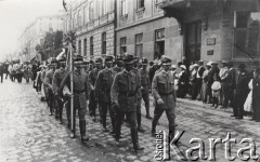 1900-1914, Lwów, Austro-Węgry.
 Przemarsz członków Towarzystwa Gimnastycznego 