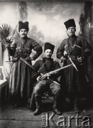 1914-1915, Lwów.
.
 Żołnierze armii rosyjskiej, kozacy kubańscy.
 Fot. NN, zbiory Ośrodka KARTA, udostępnił Jurij Karpenczuk
   
